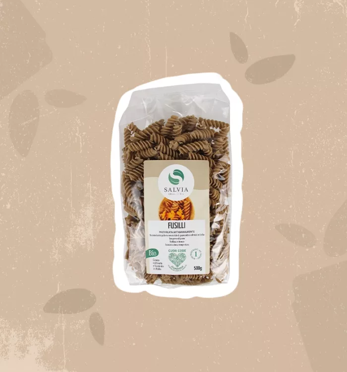 Fusilli integrali di grano duro bio