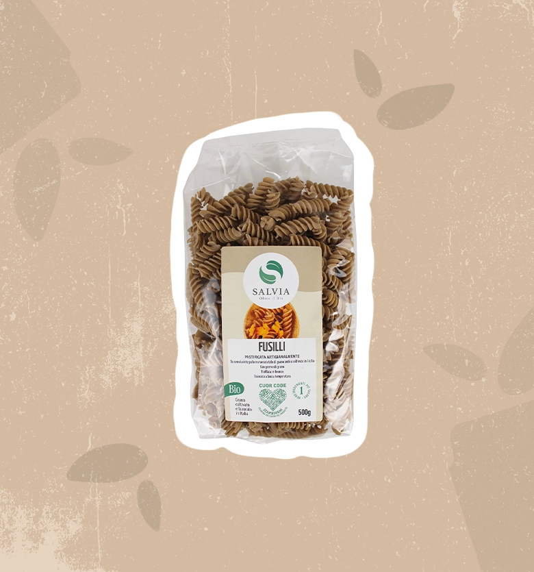 Fusilli integrali di grano duro bio