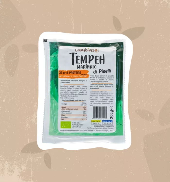 Tempeh di piselli