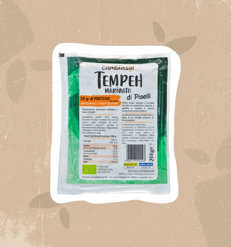 Tempeh di piselli