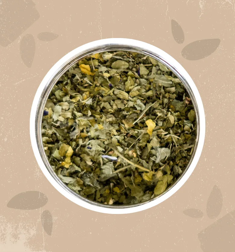 Malva foglie e fiori