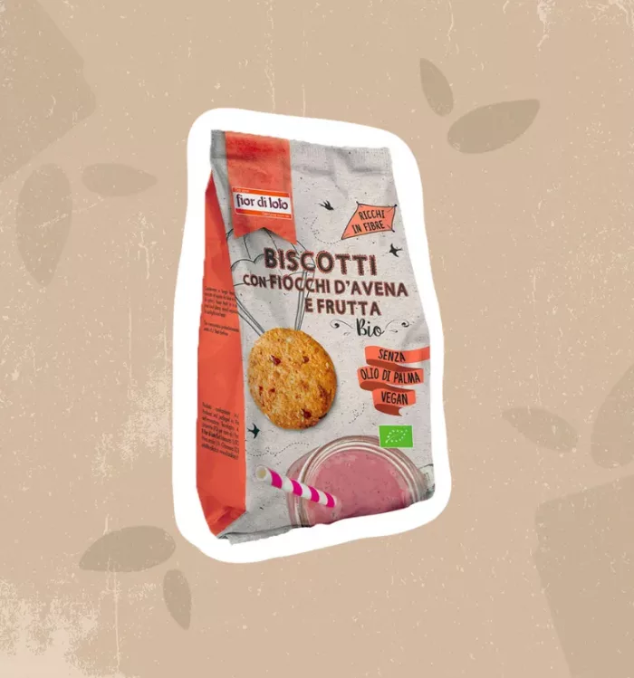 Biscotti con Fiocchi d'Avena e Frutta Bio