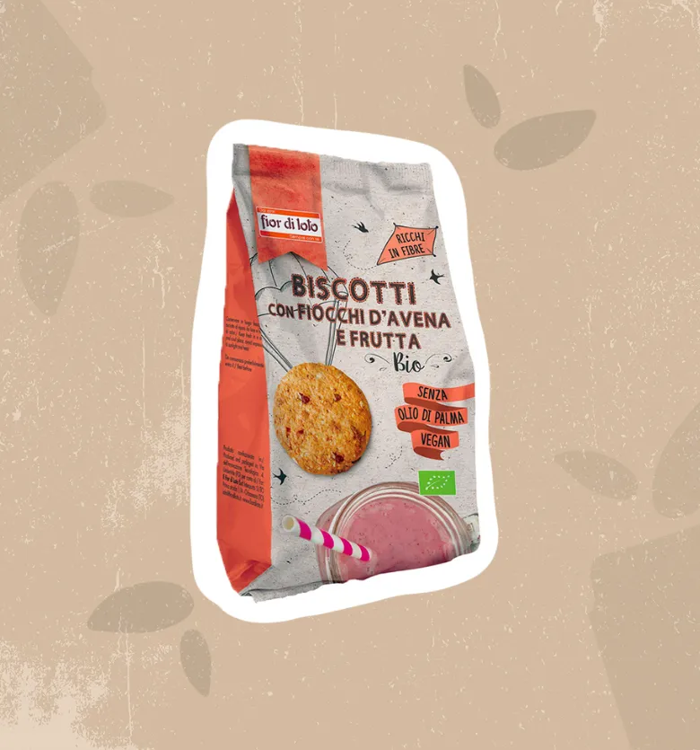 Biscotti con Fiocchi d'Avena e Frutta Bio