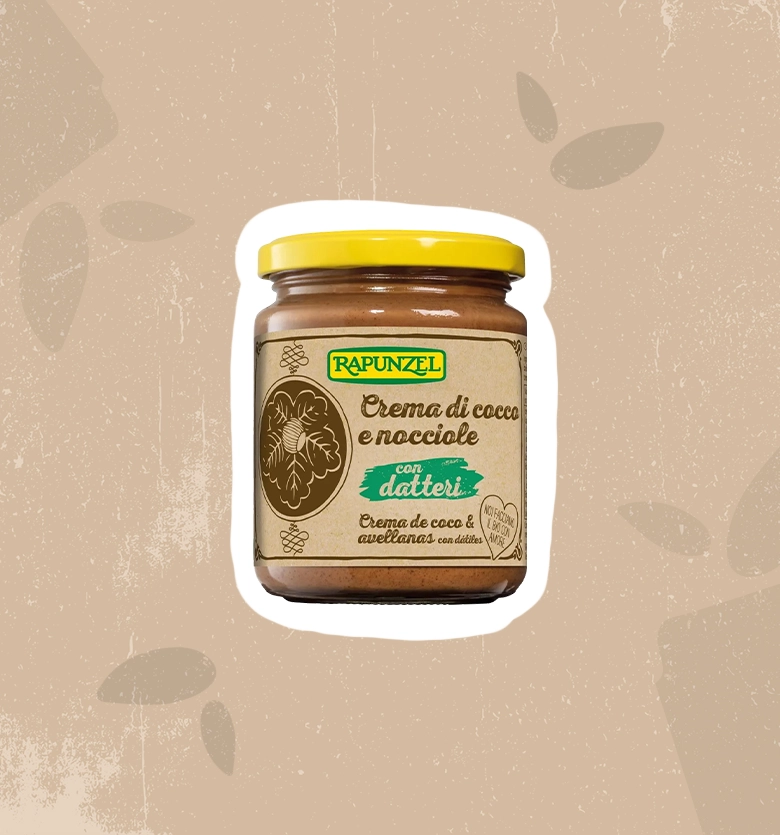 Crema di cocco e nocciole con datteri