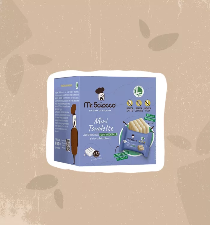 Mini tavoletta al cioccolato bianco