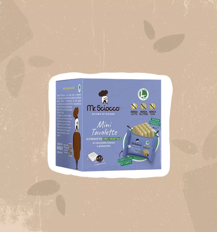 Mini tavoletta al cioccolato bianco e pistacchio