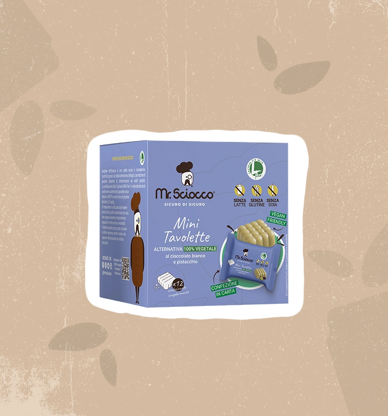 Mini tavoletta al cioccolato bianco e pistacchio