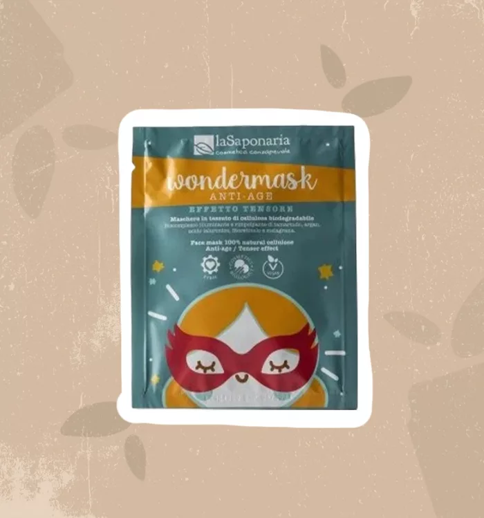 Maschera viso in tessuto purificante