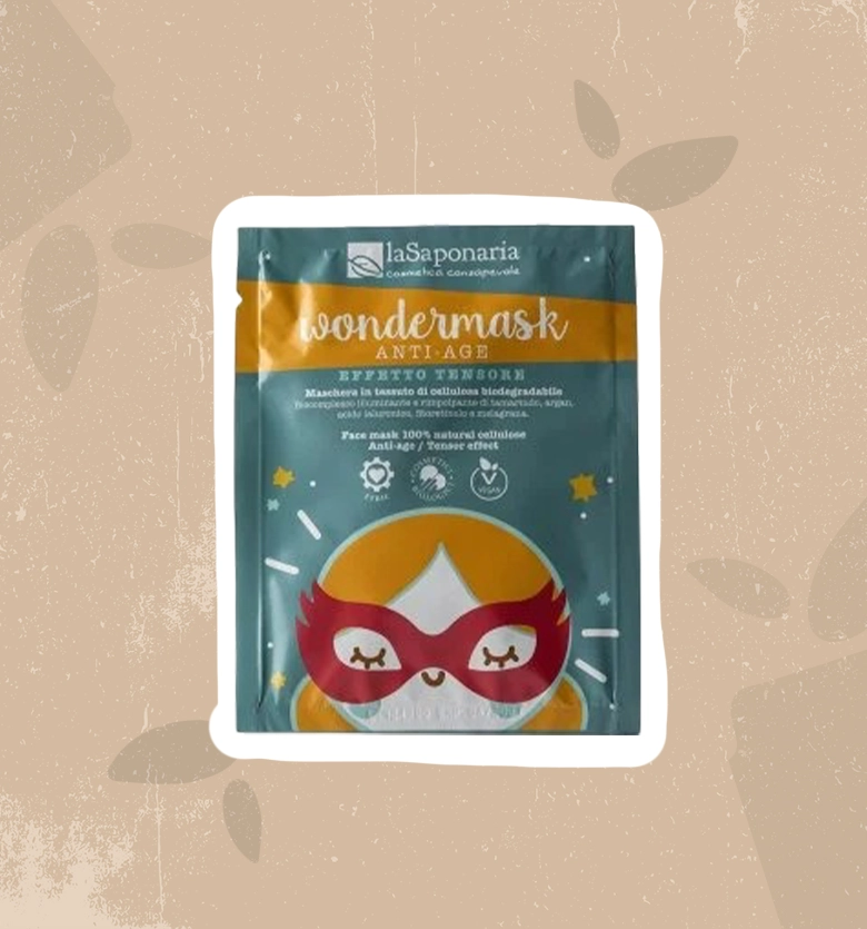 Maschera viso in tessuto purificante