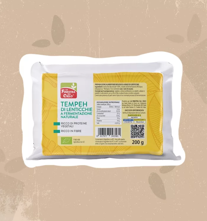 Tempeh di lenticchie