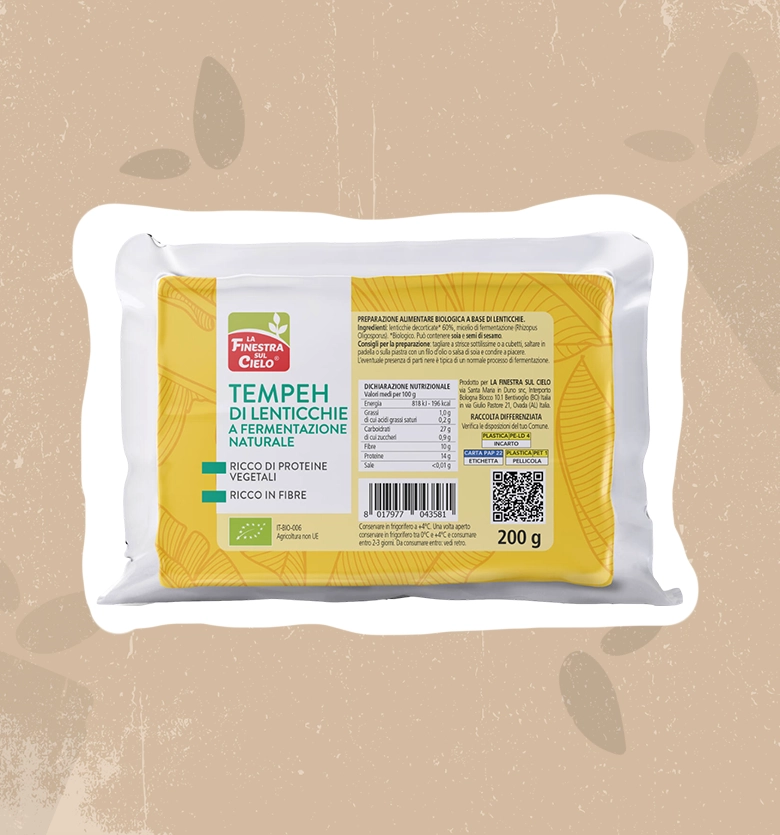 Tempeh di lenticchie