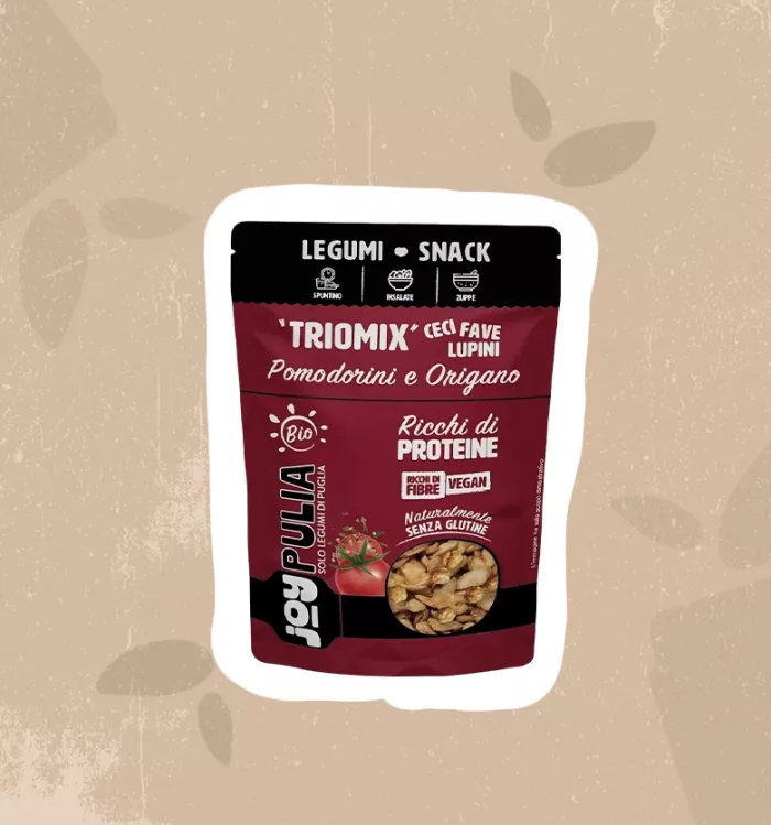 Triomix legumi croccanti pomodorini e origano