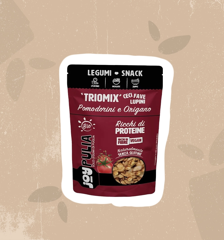 Triomix legumi croccanti pomodorini e origano