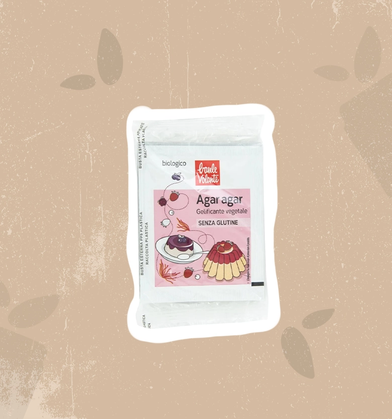 Agar agar gelificante vegetale