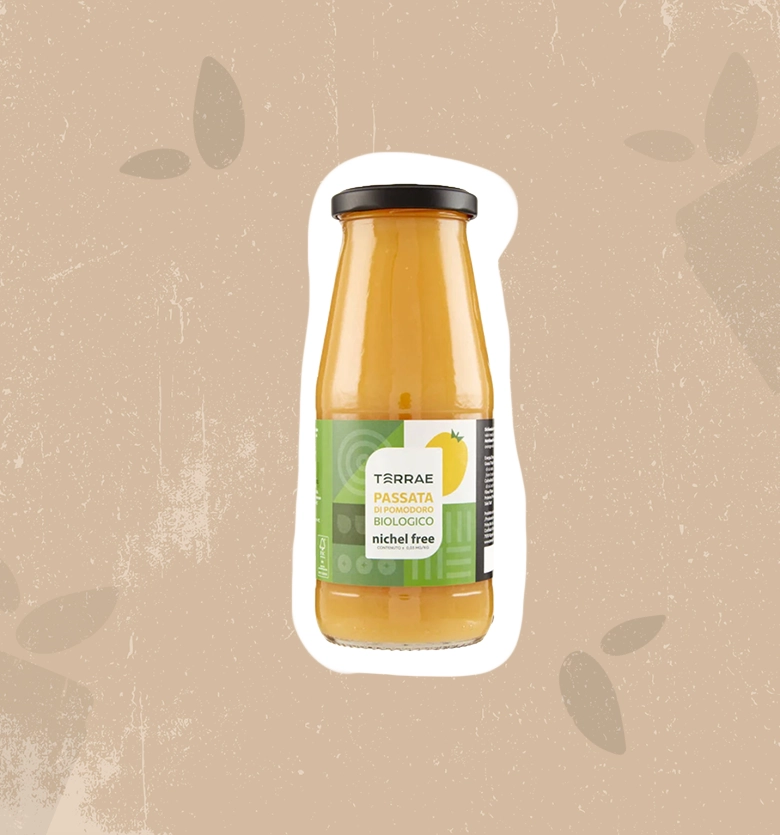 Passata di pomodoro giallo bio Nichel free