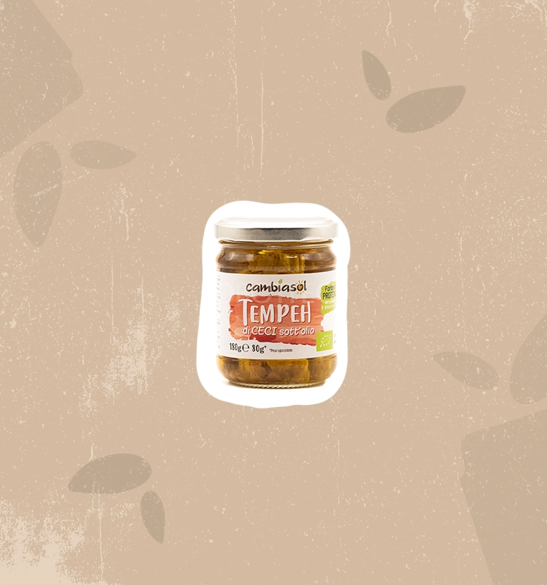 Tempeh di ceci sott'olio