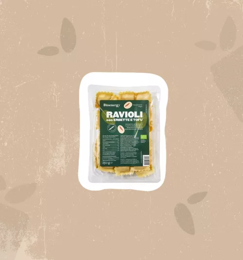 Ravioli di erbette e tofu